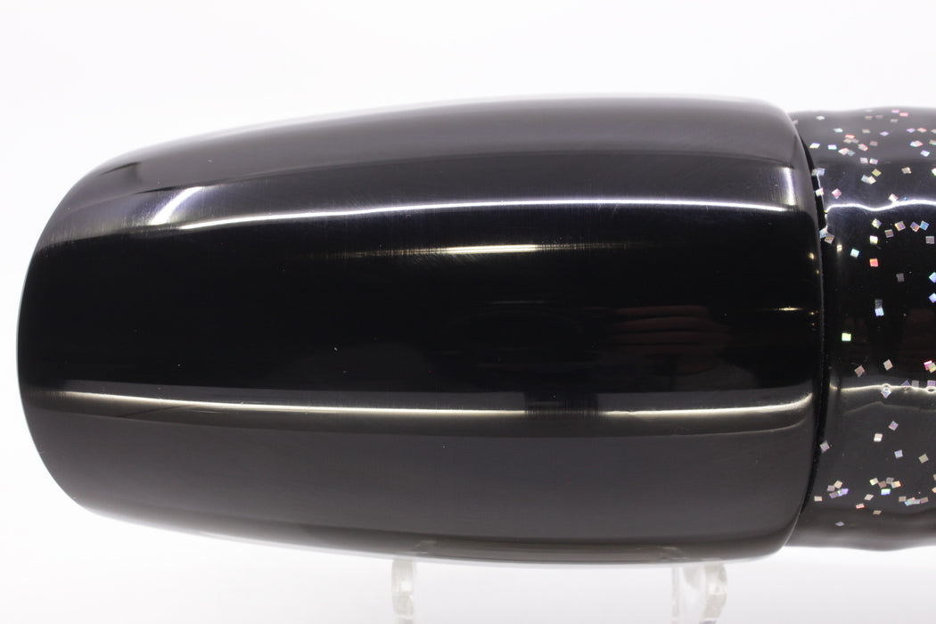 Marlin Magic Blue-Purple Abalone Black Back XXL Ruckus Teaser 18" 20oz Skirted Black