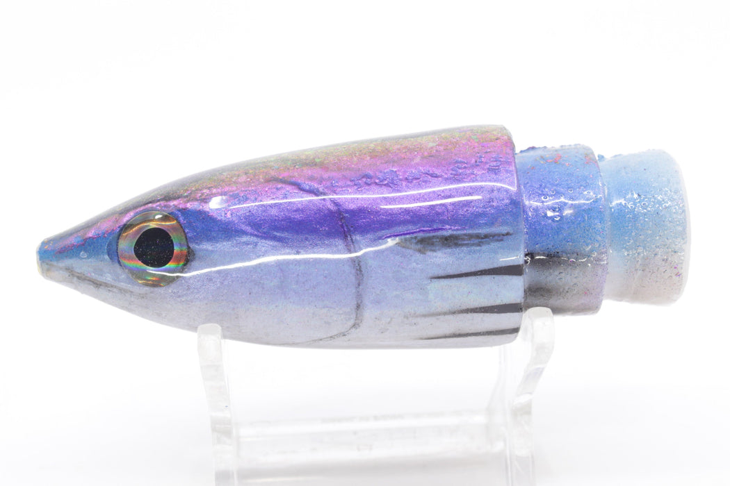 Ali'i Kai Lures Purple-Blue-White Small Aku 9" 4.9oz Head Only EZ-K