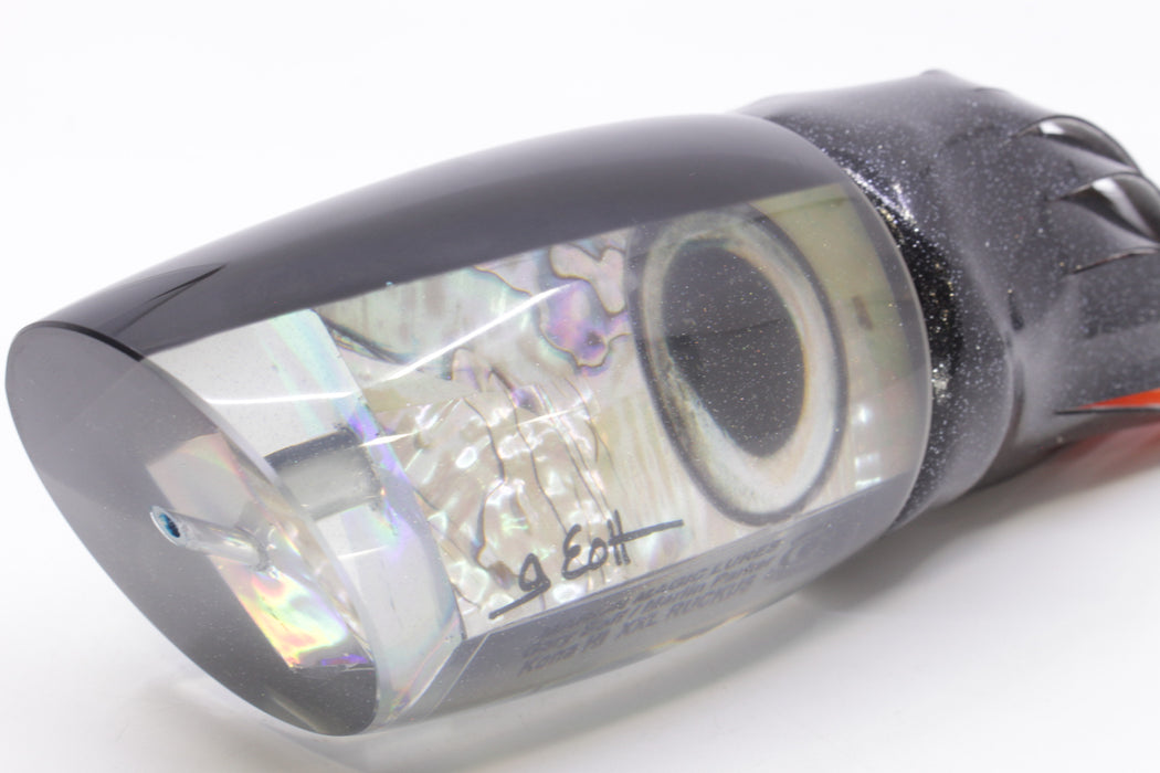 Marlin Magic White Abalone Black Back Taxi Eyes XXL Ruckus Teaser 18" 20oz Vinyl Black