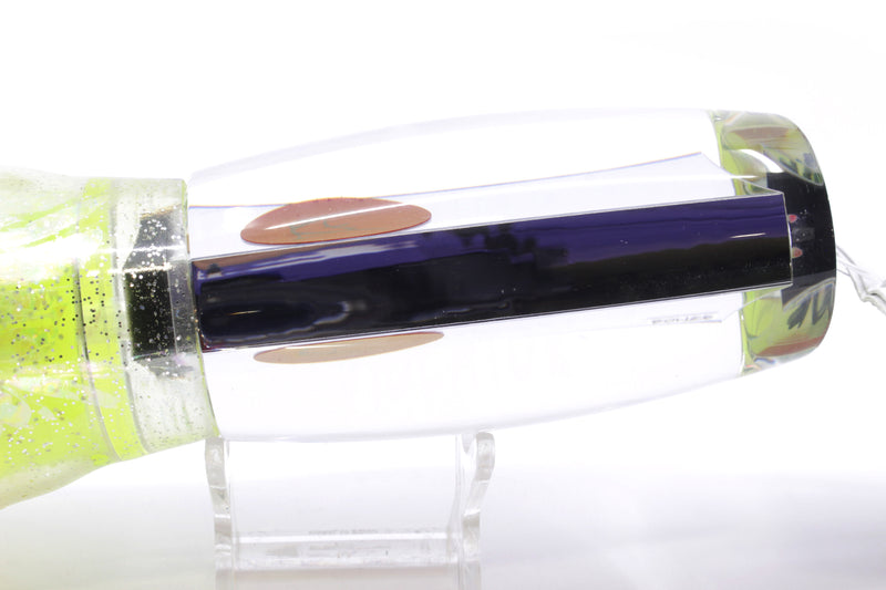 Bonze Lures Clear Mirrored Red Eyes Violator 14" 17oz Skirted Clear/Rainbow