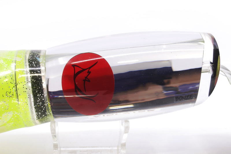 Bonze Lures Clear Mirrored Red Eyes Violator 14" 17oz Skirted Clear/Rainbow