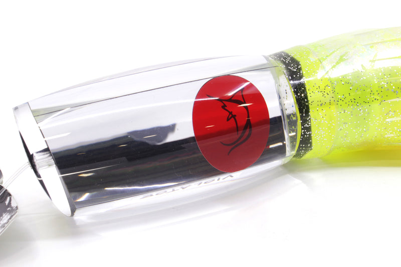 Bonze Lures Clear Mirrored Red Eyes Violator 14" 17oz Skirted Clear/Rainbow