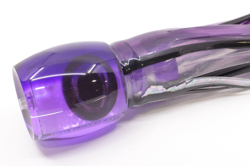Moyes Lures Purple MOP Purple Back Large Secret 12" 6.5oz Skirted Purple Skipjack