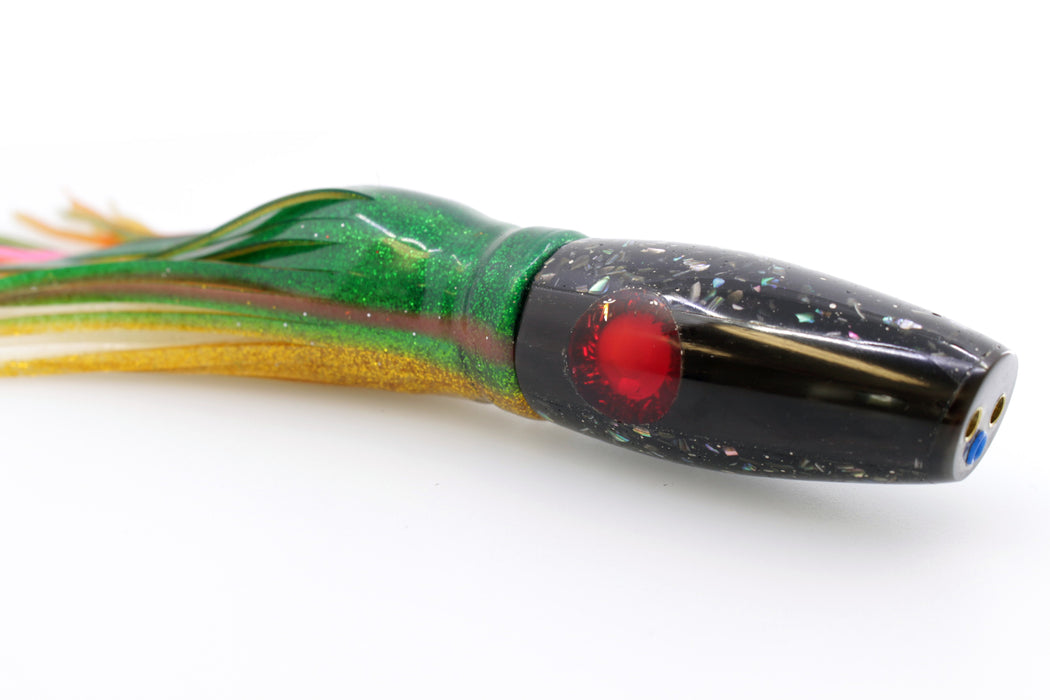 Raden Lures Buffalo Horn 2-Hole Raden 10" 6.4oz Skirted Green-Gold