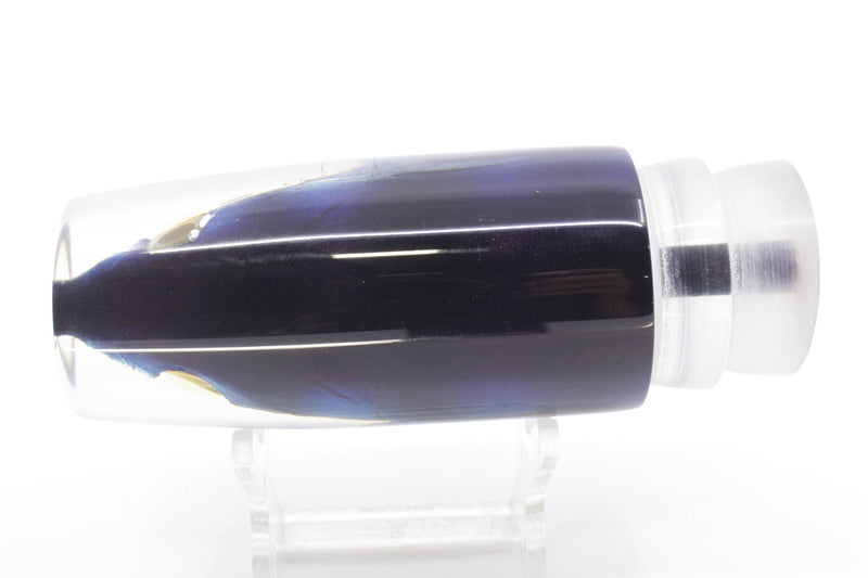 Ali'i Kai Lures Black-Blue-Silver Skipjack Medium Hard Head 12" 5.1oz Head Only EZ-K