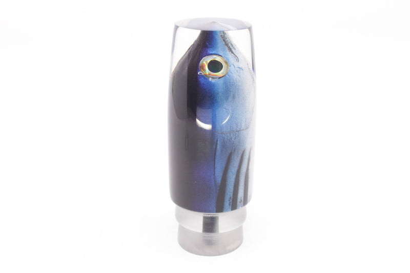 Ali'i Kai Lures Black-Blue-Silver Skipjack Large Hard Head 14" 8oz Head Only EZ-K