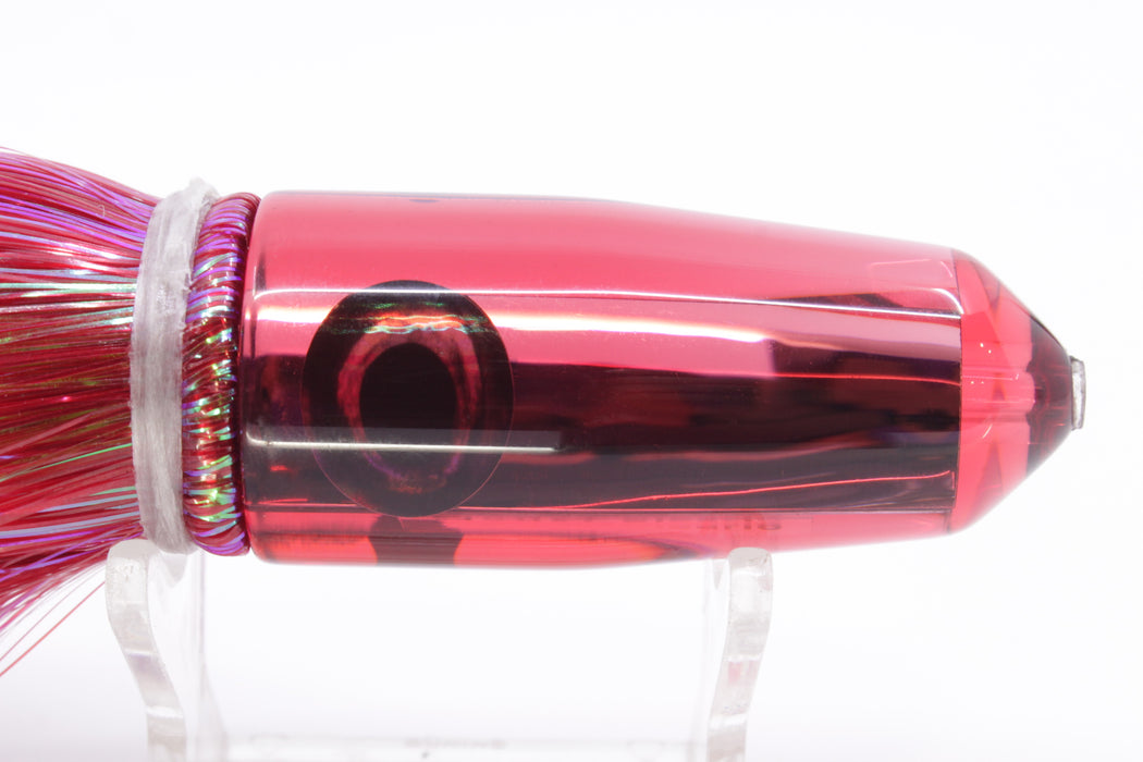 Moyes Lures Red Mirrored Small Sicario Bullet 8" 5.5oz Strobez Red/Black