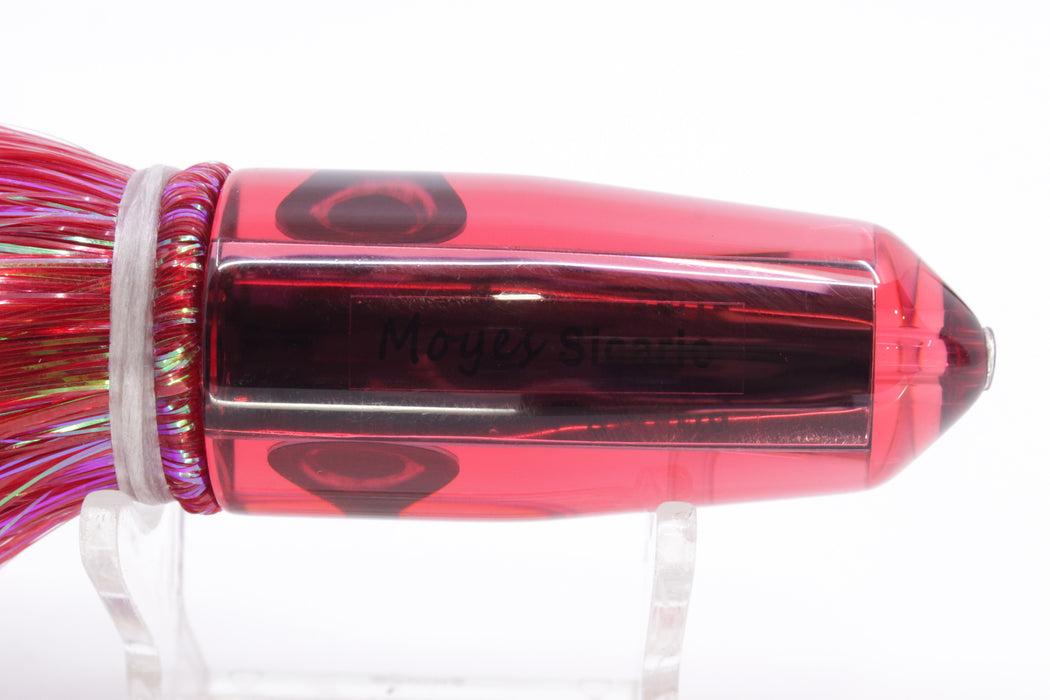 Moyes Lures Red Mirrored Small Sicario Bullet 8" 5.5oz Strobez Red/Black