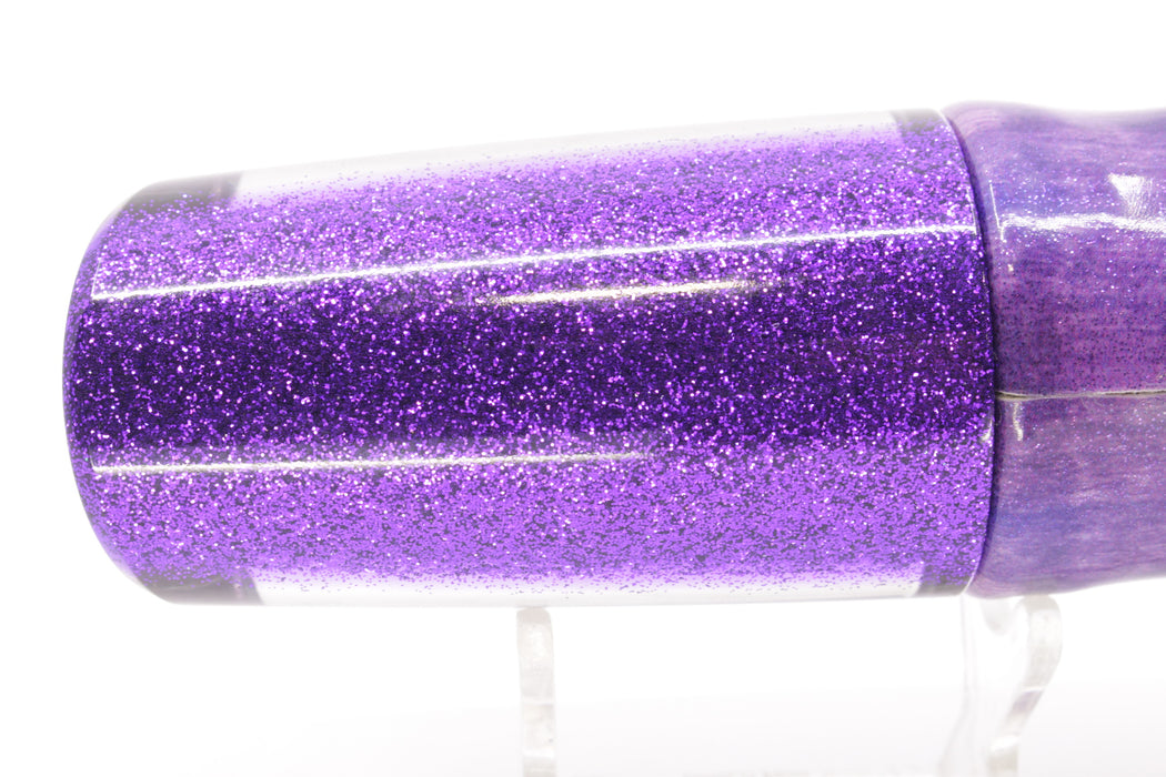 TANTRUM Lures Paua Shell Purple Back Red Eyes Large Kaboom 12" 9oz Fire Tailz Vinyl