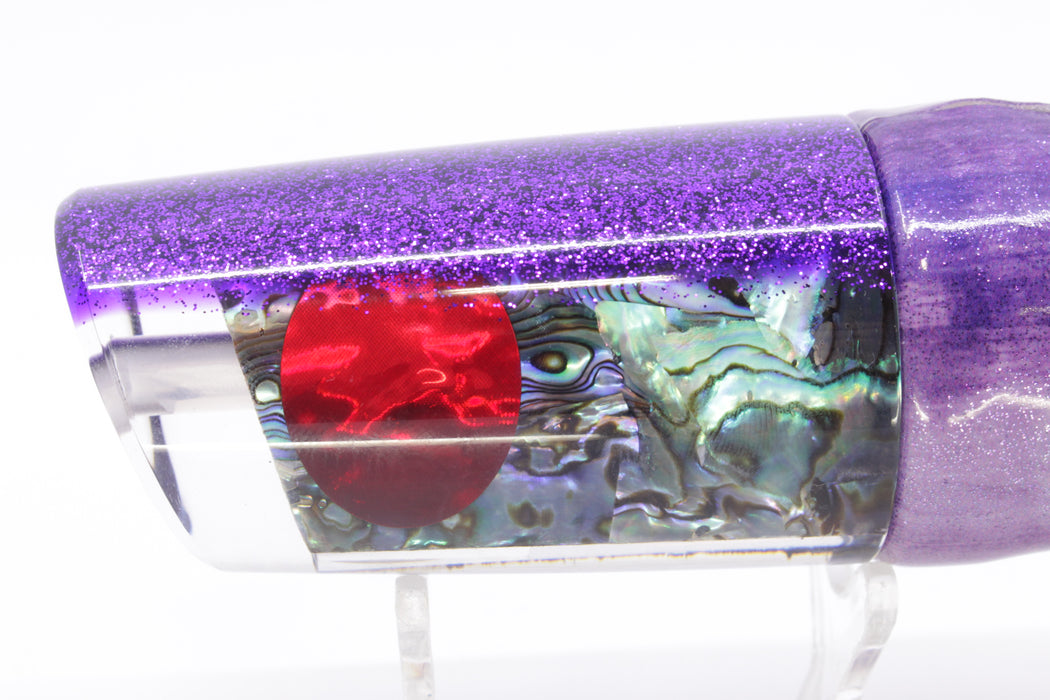 TANTRUM Lures Paua Shell Purple Back Red Eyes Large Kaboom 12" 9oz Fire Tailz Vinyl