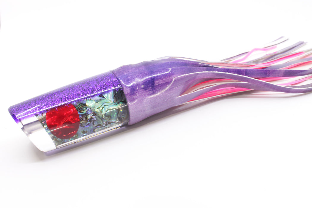 TANTRUM Lures Paua Shell Purple Back Red Eyes Large Kaboom 12" 9oz Fire Tailz Vinyl