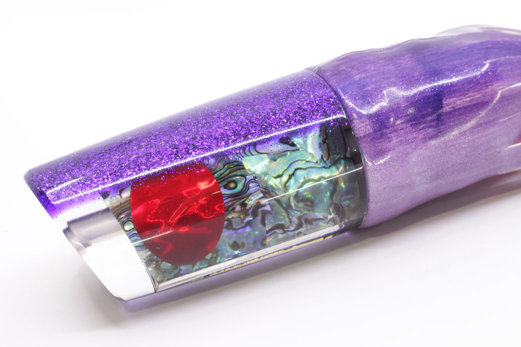 TANTRUM Lures Paua Shell Purple Back Red Eyes Large Kaboom 12" 9oz Fire Tailz Vinyl