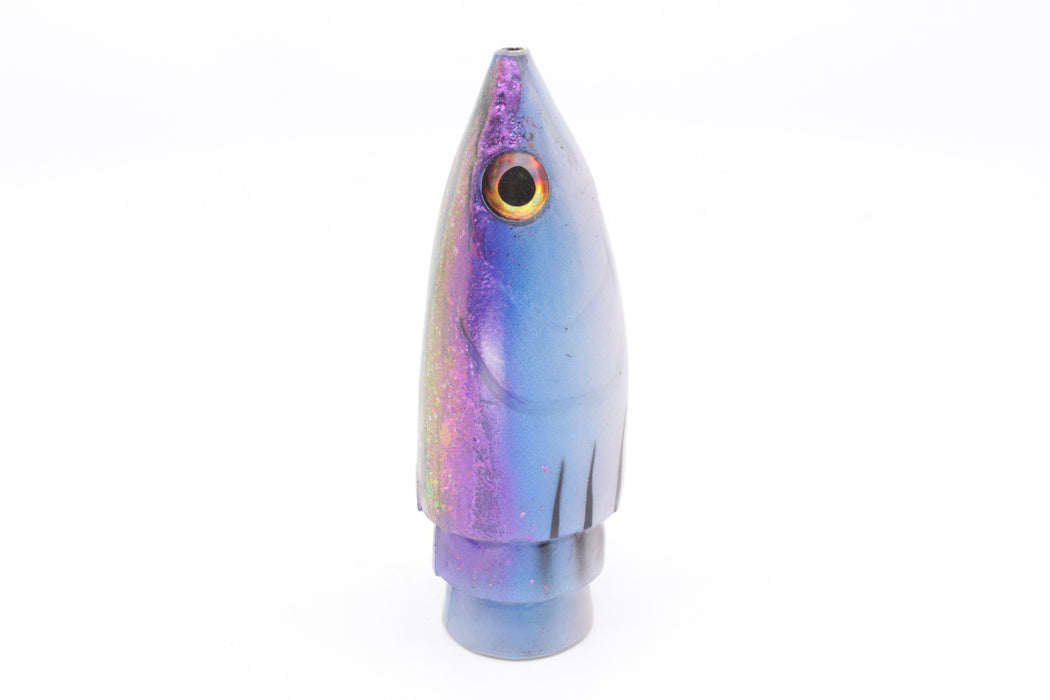 Ali'i Kai Lures Purple-Blue-White Aku 12" 8.7oz Head Only EZ-K