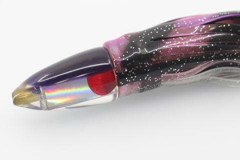 Koya Lures Rainbow Purple Back Bullet 5.5" 2.5oz Skirted Purple-Black