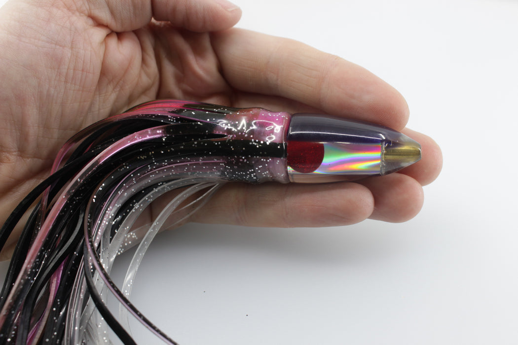 Koya Lures Rainbow Purple Back Bullet 5.5" 2.5oz Skirted Purple-Black