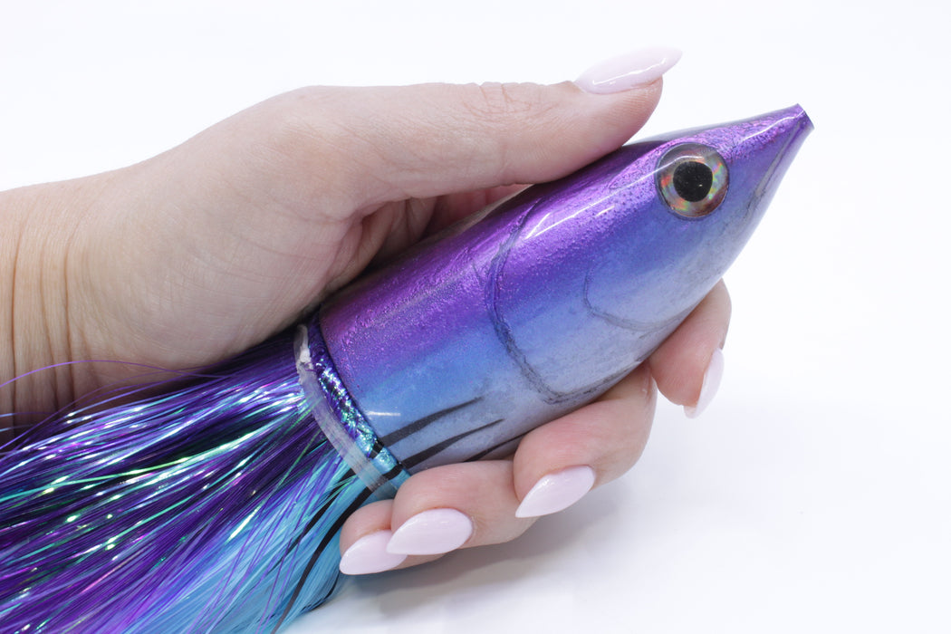 Ali'i Kai Lures Purple-Blue-White Aku STRIPES 12" 10.7oz Strobez Purpl GZ Lures Big Game Supply Ali'i Kai Lures Purple-Blue-White Aku STRIPES 12" 10.7oz Strobez Purpl GZ Lures Big Game Supply