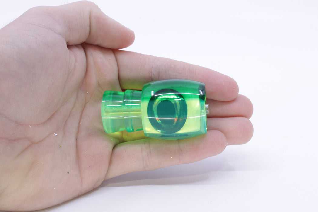 Moyes Lures Chartreuse MOP Green Back Small Secret 9" 1.2oz