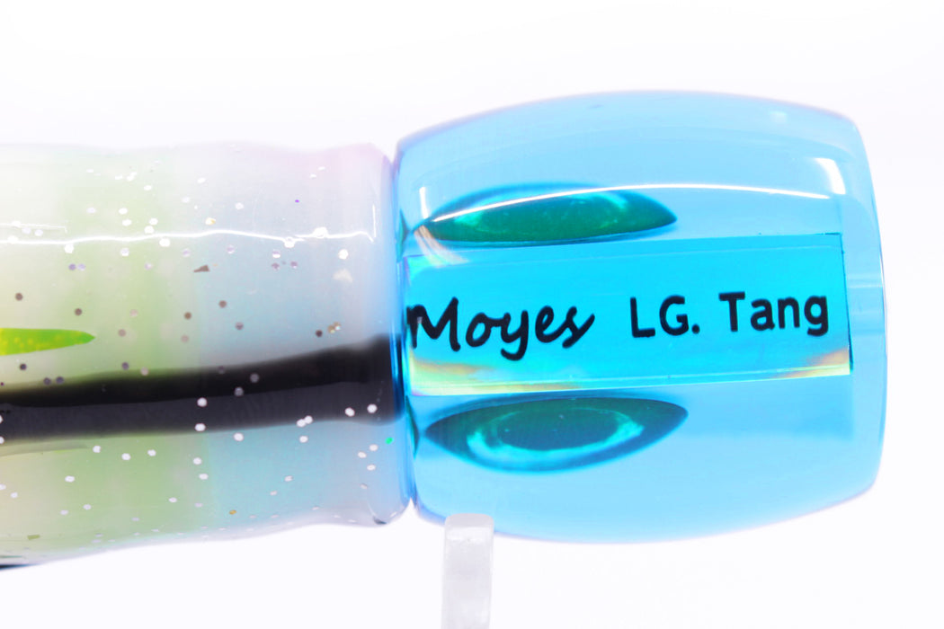 Moyes Lures Ice Blue MOP Large Tang 9" 3oz Skirted Gay Bob