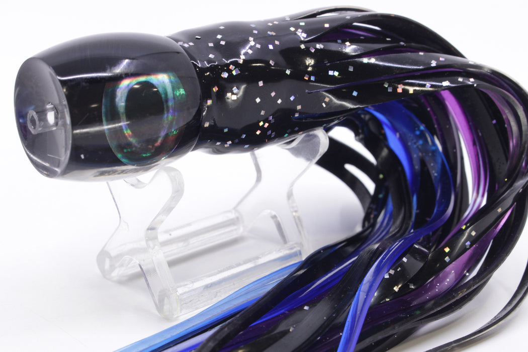 Moyes Lures Black Pearl Black Back Small Secret 9" 3oz Skirted Black/Purple-Blue