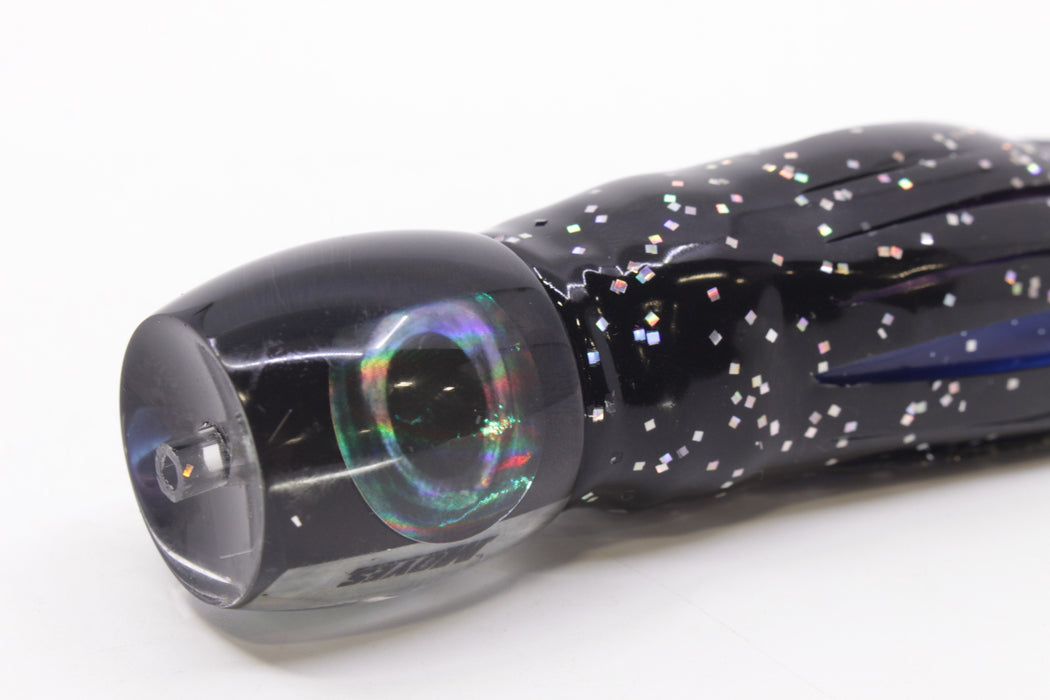 Moyes Lures Black Pearl Black Back Small Secret 9" 3oz Skirted Black/Purple-Blue