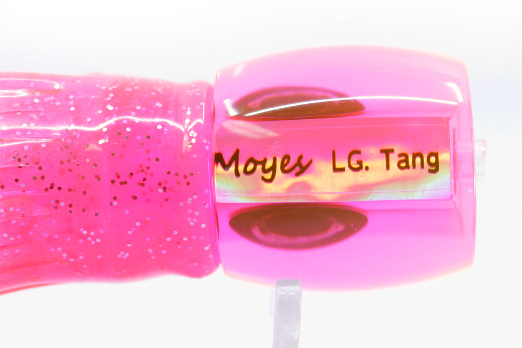 Moyes Lures Fluorescent Pink MOP Large Tang 9" 3oz Skirted Pink