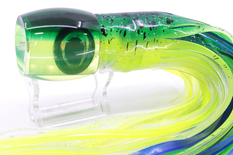 Moyes Lures Chartreuse MOP Green Back Large Secret 12" 6.5oz Skirted Green/Chartreuse