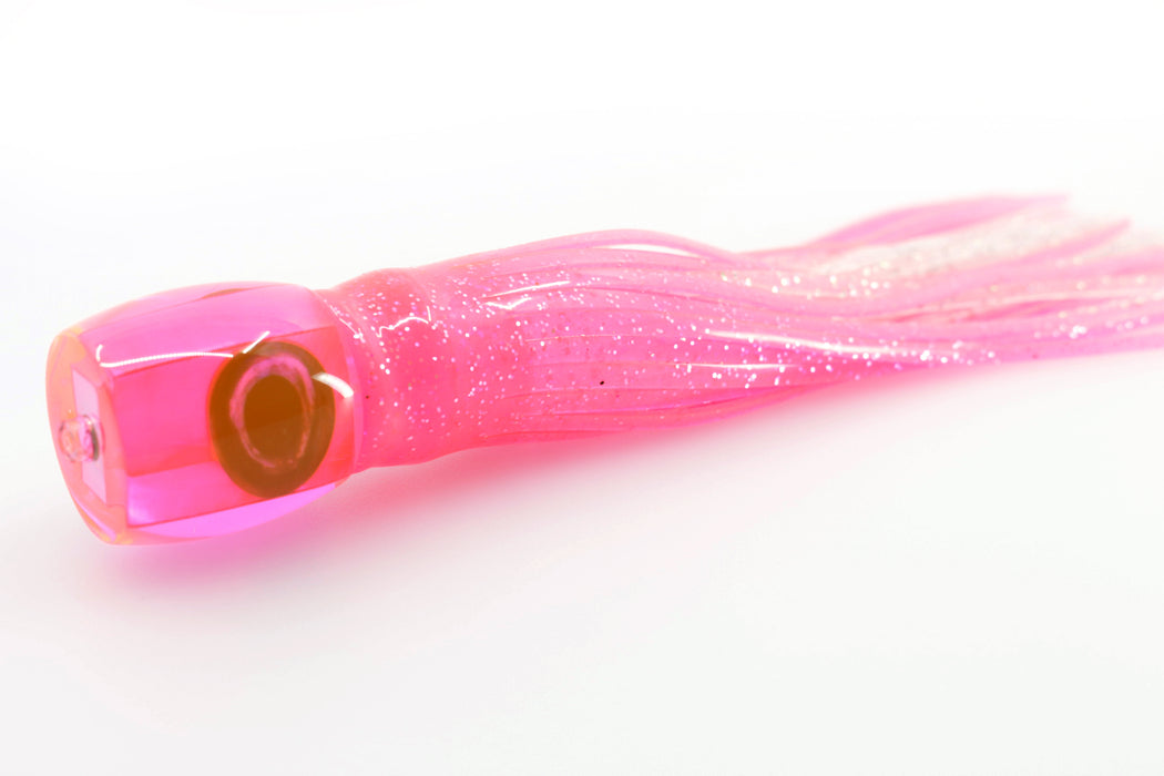 Moyes Lures Fluorescent Pink MOP Large Tang 9" 3oz Skirted Pink