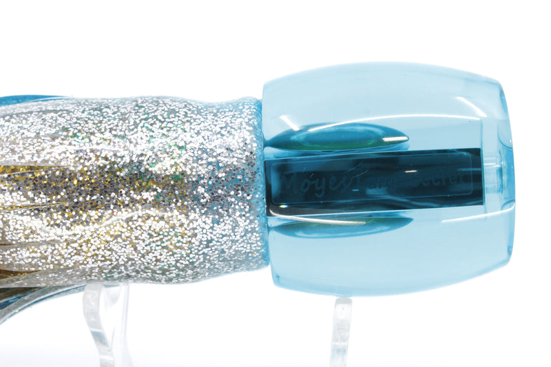 Moyes Lures Ice Blue Mirrored Large Secret 12" 6.5oz Skirted Blue-Silver/Green-Gold