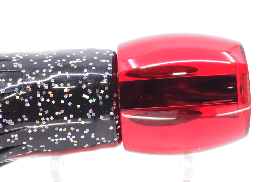 Moyes Lures Red Mirrored Large Secret 12" 6.5oz Skirted Black/Red