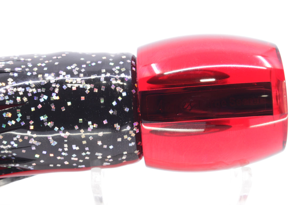 Moyes Lures Red Mirrored Large Secret 12" 6.5oz Skirted Black/Red