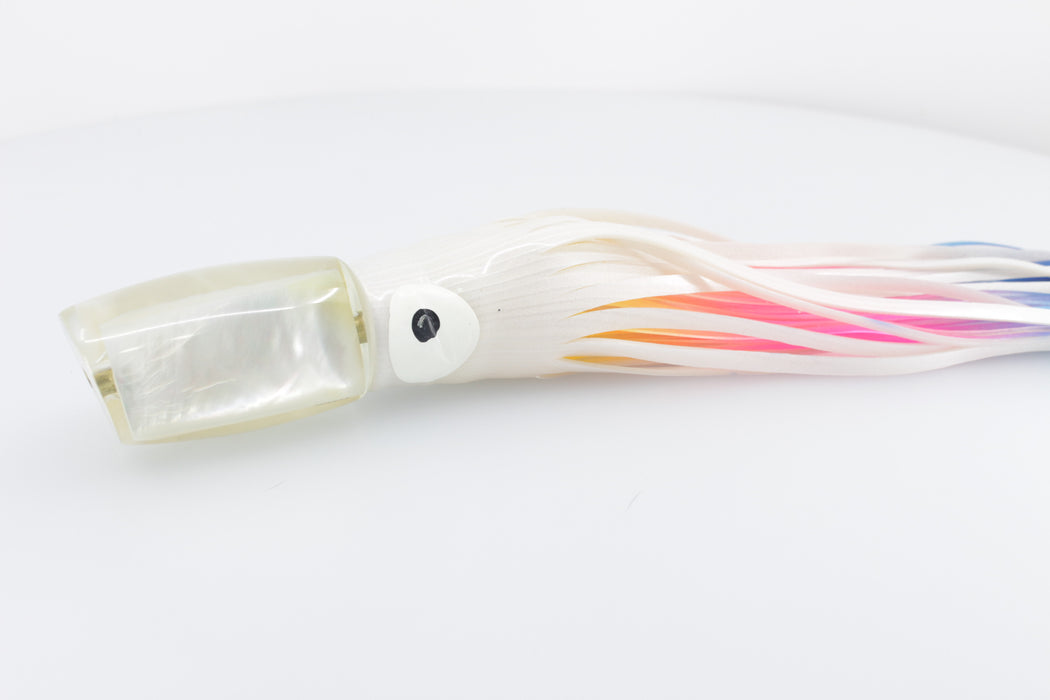 Coggin Lures Real White MOP Kilauea Tado Slant 9" 4.2oz Skirted