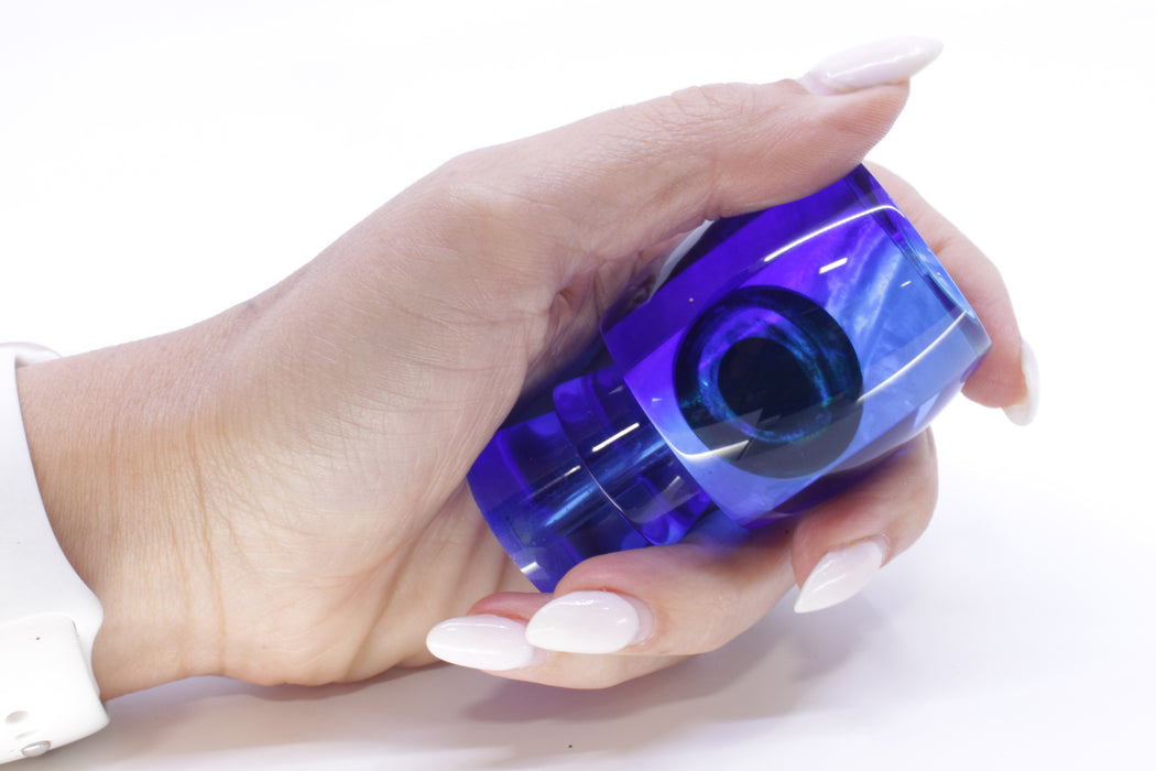 Moyes Lures Ice Blue MOP Blue Back Taxi Eyes Large Secret 12" 3oz