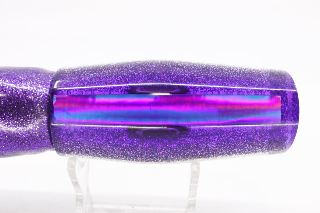 Moyes Lures Silver Rainbow Purple-Silver Back Medium Dark-N-Stormy 12" 8.5oz Skirted
