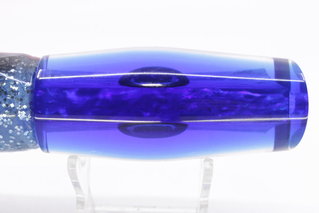 Moyes Lures Rainbow MOP Blue Back Medium Dark-N-Stormy 12" 8.5oz Skirted Evil