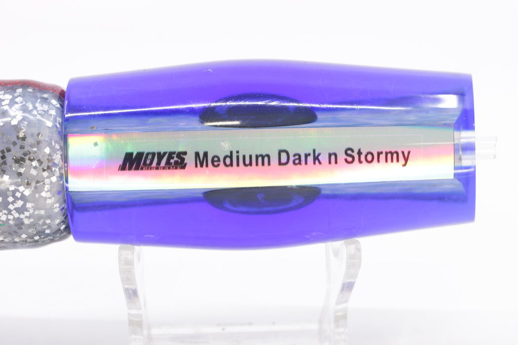 Moyes Lures Rainbow MOP Blue Back Medium Dark-N-Stormy 12" 8.5oz Skirted Evil