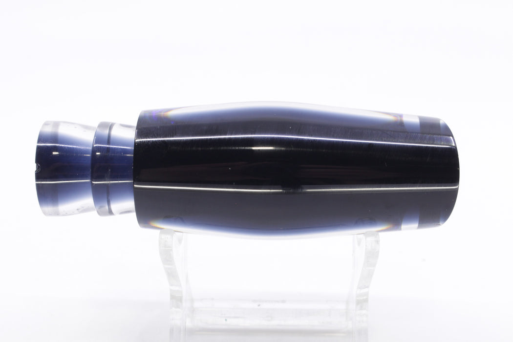 Moyes Lures Green-Blue Oil Slick Black Back Taxi Eyes Small Dark-N-Stormy 9" 2.6oz