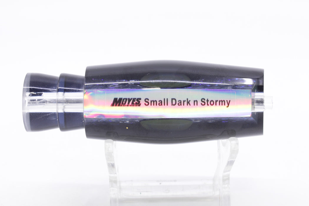 Moyes Lures Green-Blue Oil Slick Black Back Taxi Eyes Small Dark-N-Stormy 9" 2.6oz