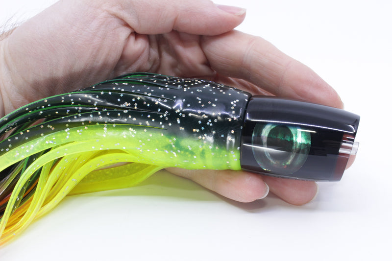 Moyes Lures Black Pearl Black Back Kaiwi 10" 4.5oz Skirted Magic Johnson