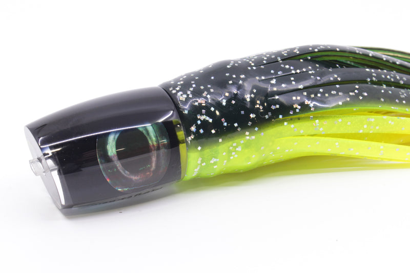 Moyes Lures Black Pearl Black Back Kaiwi 10" 4.5oz Skirted Magic Johnson
