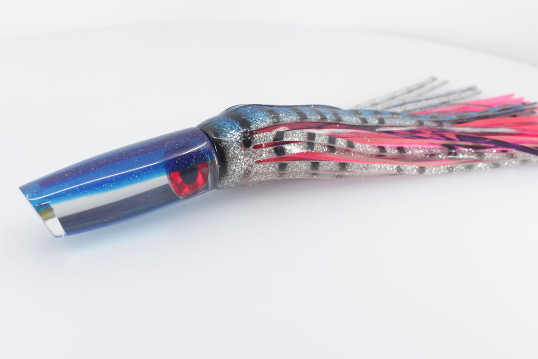 Coggin Lures Mirrored Blue Back Malolo Fying Fish 7" 3oz Skirted Blue-Pink
