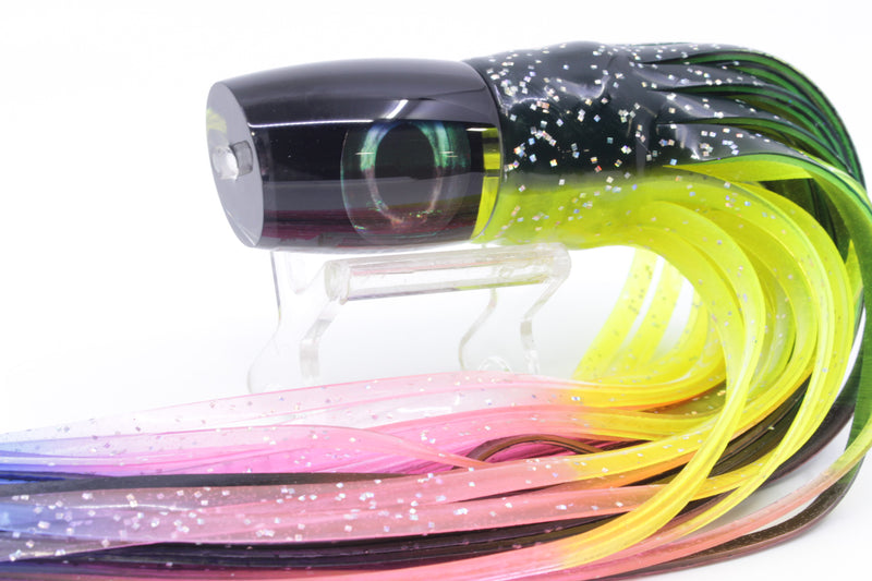 Moyes Lures Black Pearl Black Back Kaiwi 10" 4.5oz Skirted Magic Johnson