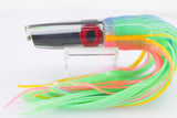 Coggin Lures Clear Mirrored Malolo Fying Fish 7" 3oz Skirted Fruit Salad