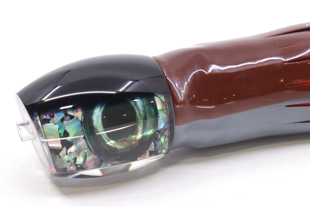 Moyes Lures S&P Black Back NEW Small Blaster 9" 4.5oz Skirted Petrolero