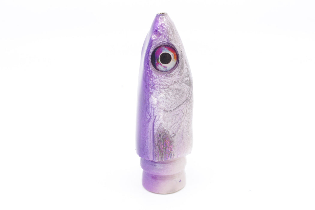 Ali'i Kai Lures Purple-Silver Malolo 12" 7.5oz Head Only EZ-K