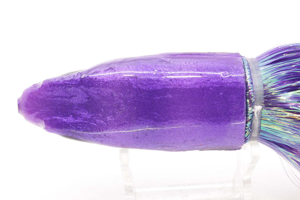 Ali'i Kai Lures Purple-Silver Malolo 12" 8.5oz Flashabou Purple-White