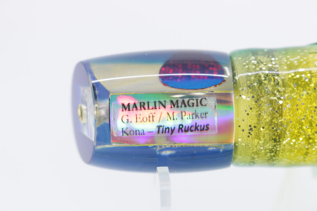 Marlin Magic Golden MOP Green Back Red Eyes Tiny Ruckus 7" 3oz Skirted