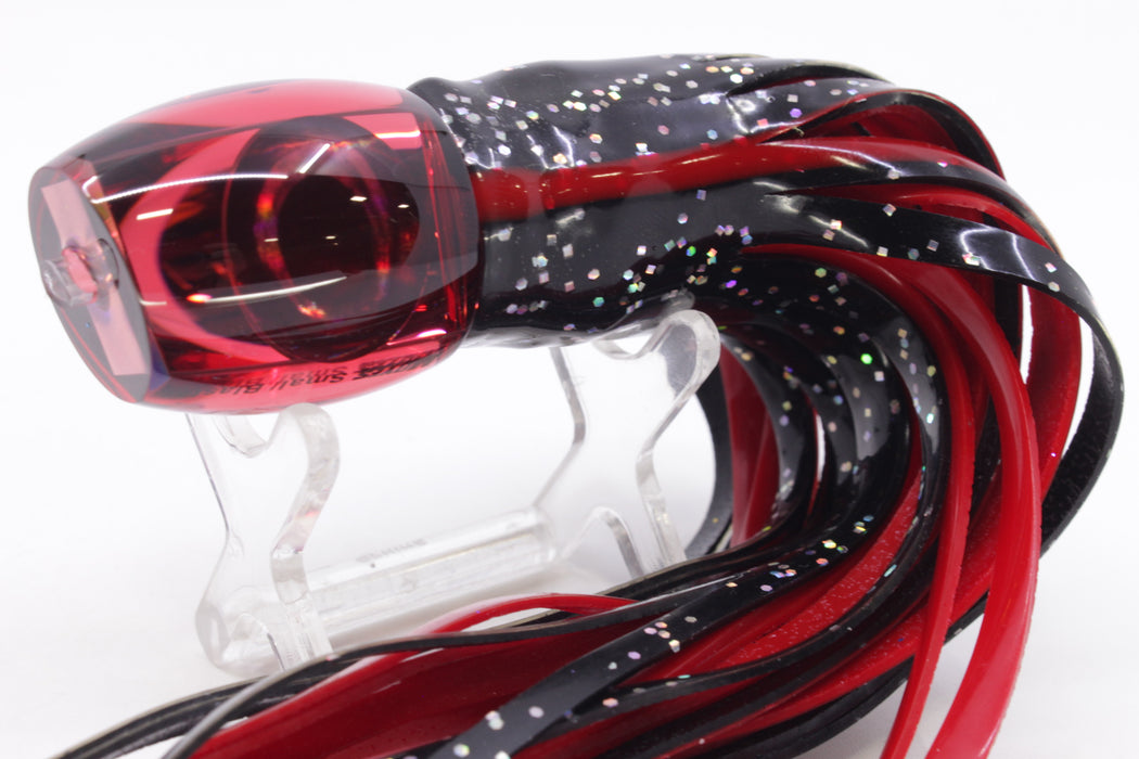 Moyes Lures Red Mirrored NEW Small Blaster 9" 4.5oz Skirted Black/Red