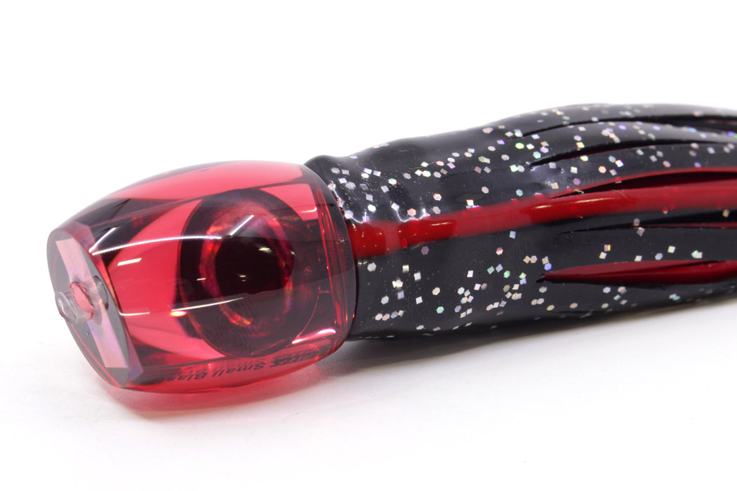 Moyes Lures Red Mirrored NEW Small Blaster 9" 4.5oz Skirted Black/Red