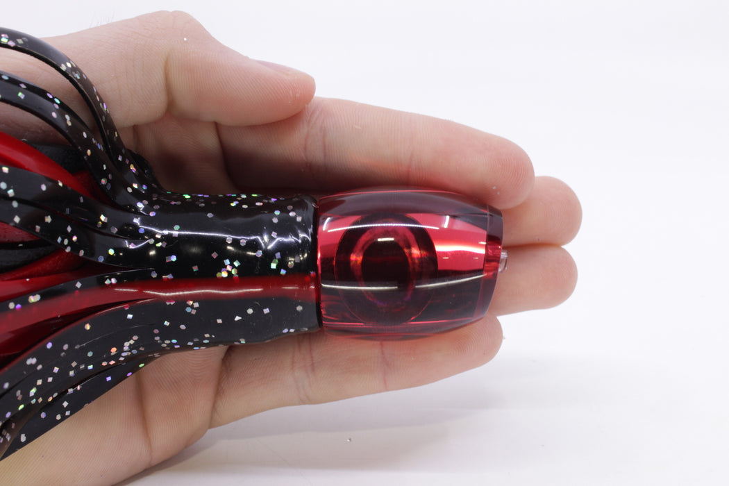 Moyes Lures Red Mirrored NEW Small Blaster 9" 4.5oz Skirted Black/Red