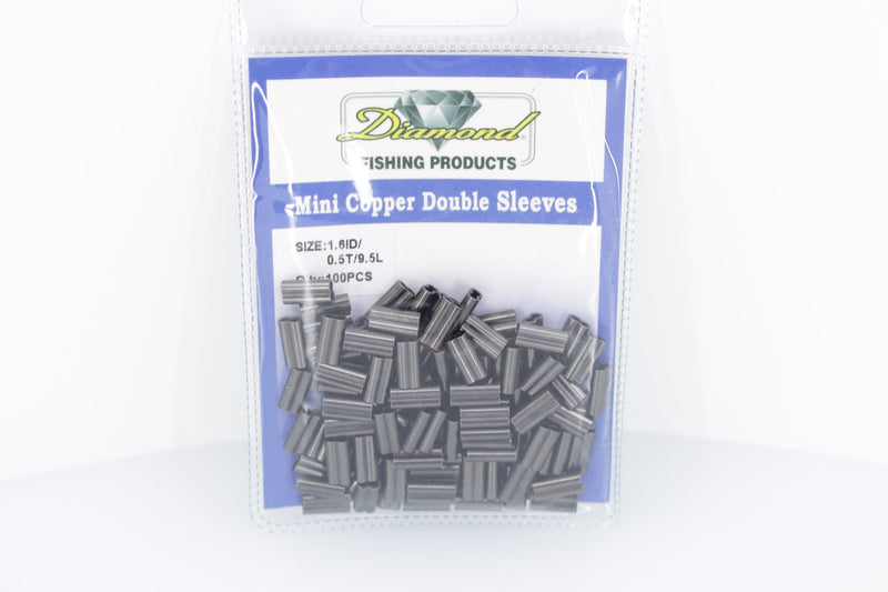 Diamond Mini Copper Double Sleeves - Cable Crimps EZ-K